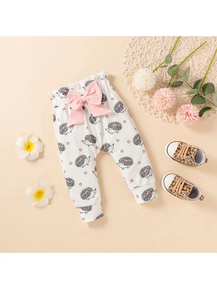 3 pc. Hedgehog Ribbed Romper
