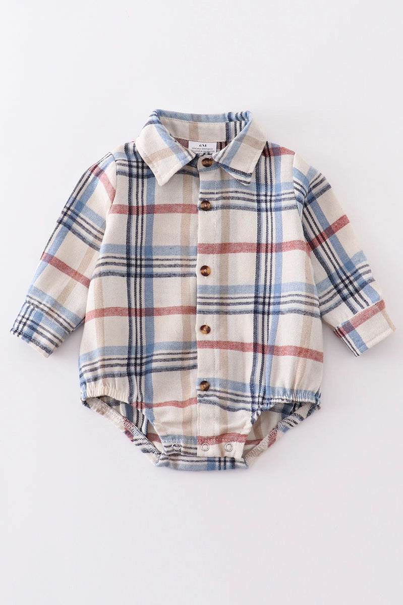 The Wells Plaid Button Down
