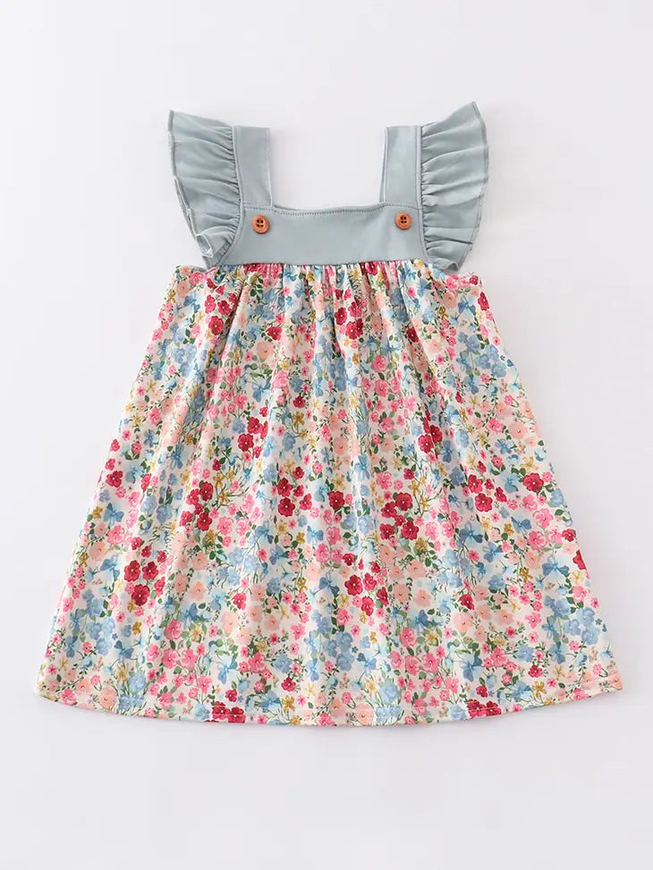Blue Floral Dress
