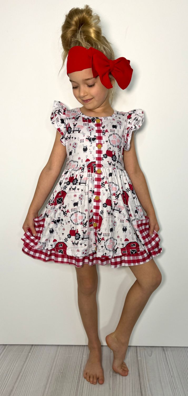 Red Barn Dress