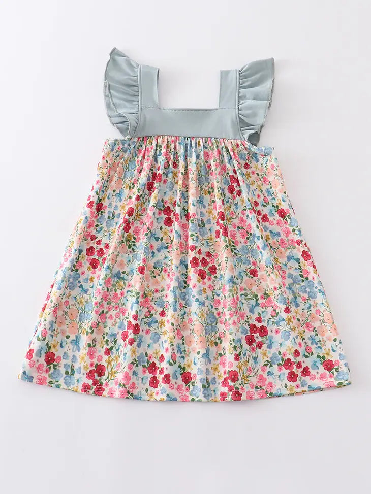 Blue Floral Dress