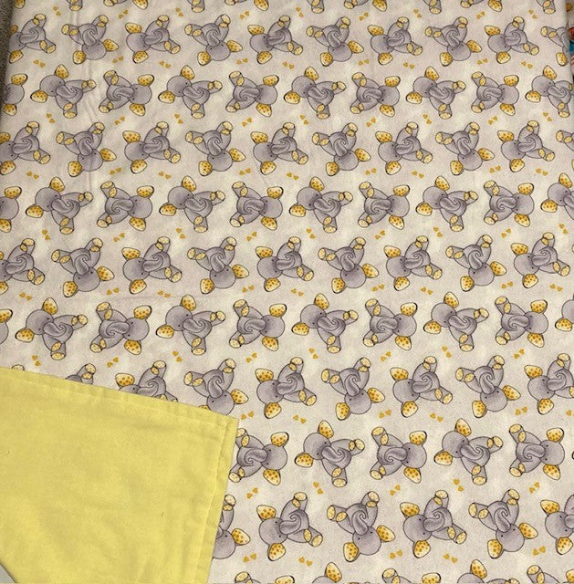Flannel Elephant Blanket