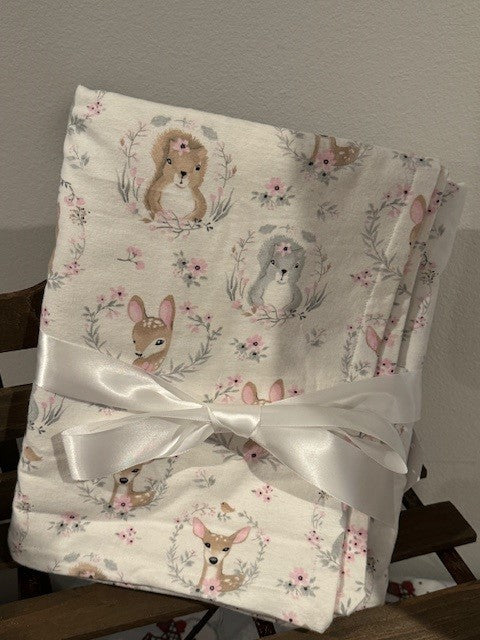 Flannel Forest Animal Blanket
