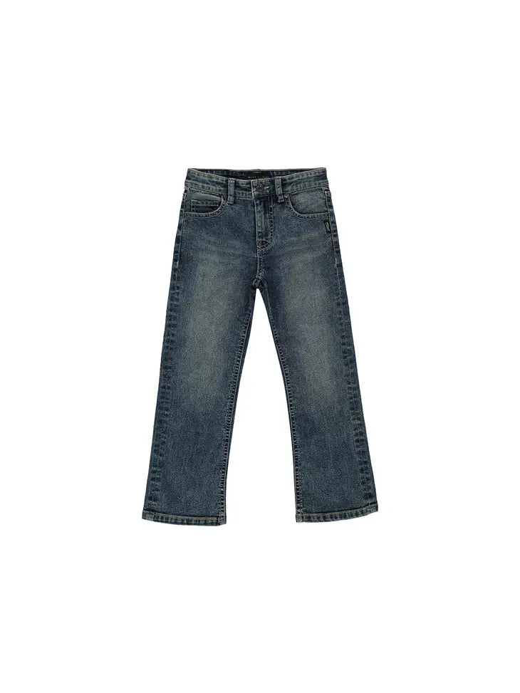 Silver Boys Boot Cut Demin - Medium Wash