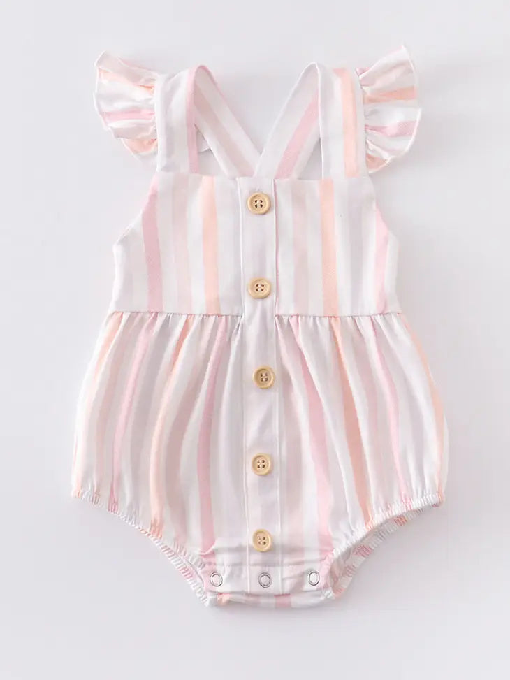 Stripe Ruffle Romper