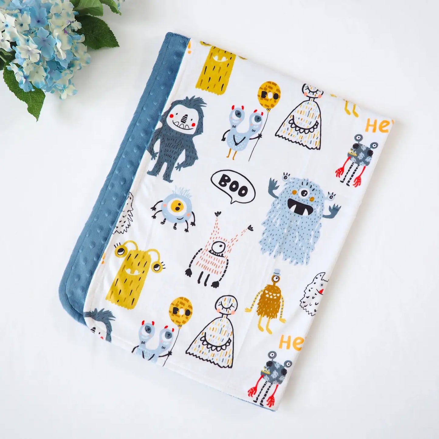 Baby & Toddler Minky Blanket - Monster Friends