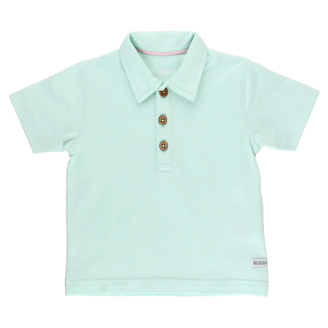 Aqua Short Sleeve Polo
