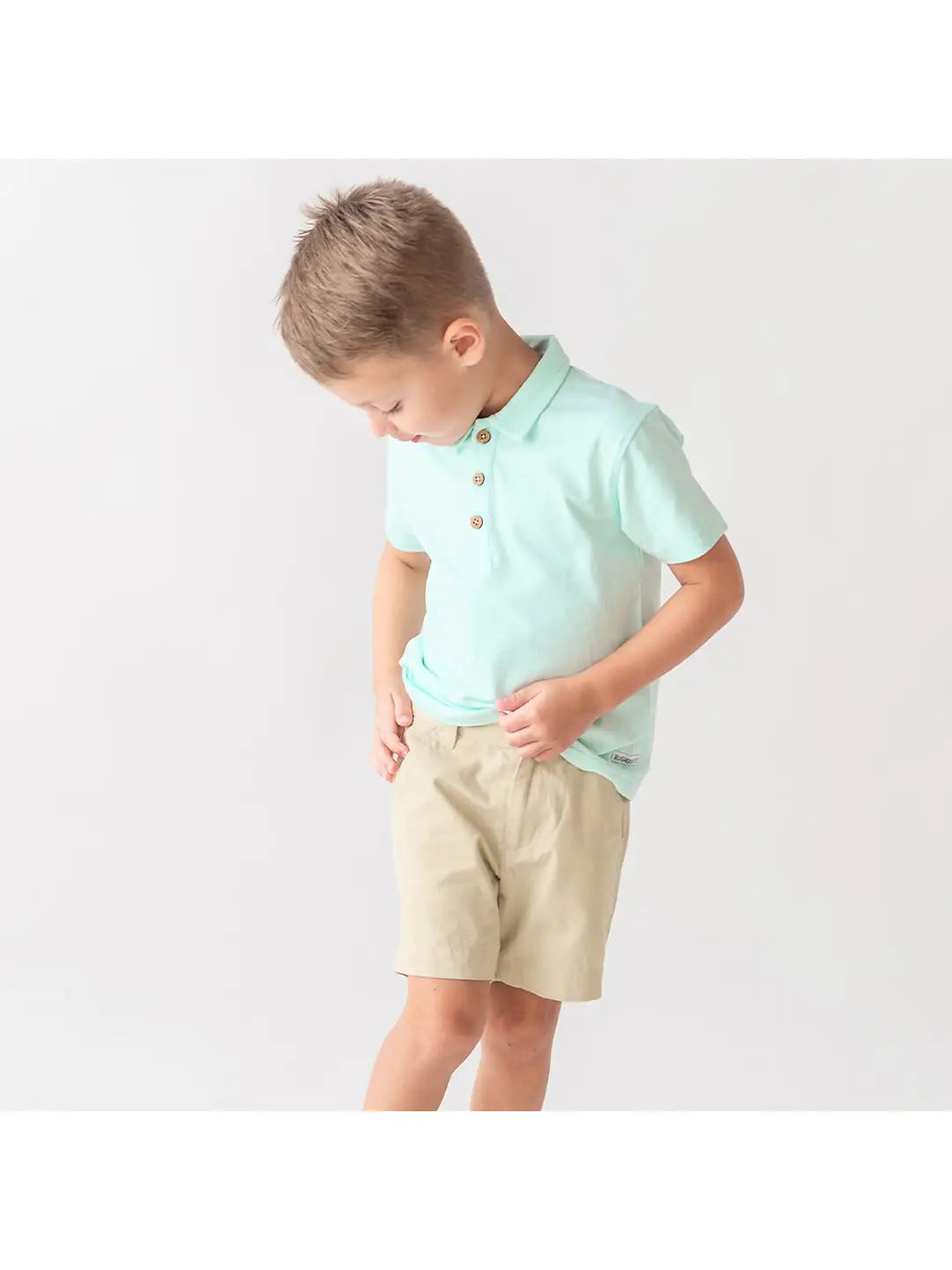 Aqua Short Sleeve Polo