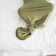Olive Green Knotted Baby Gown