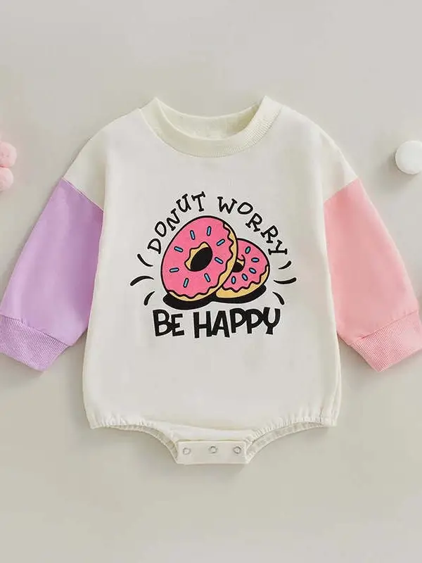 Donut Worry Be Happy Romper