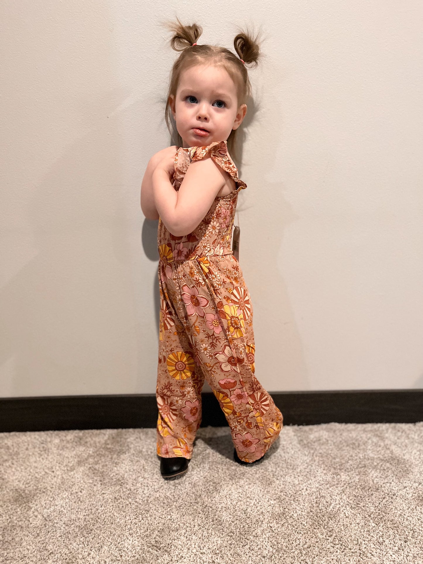 Retro Floral Jumpsuit