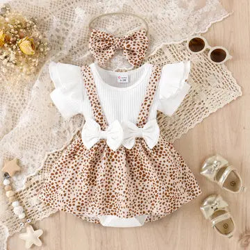 2pc Spotted Romper