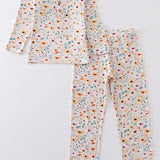 Mustard Floral Bamboo Pajama Set (Copy)