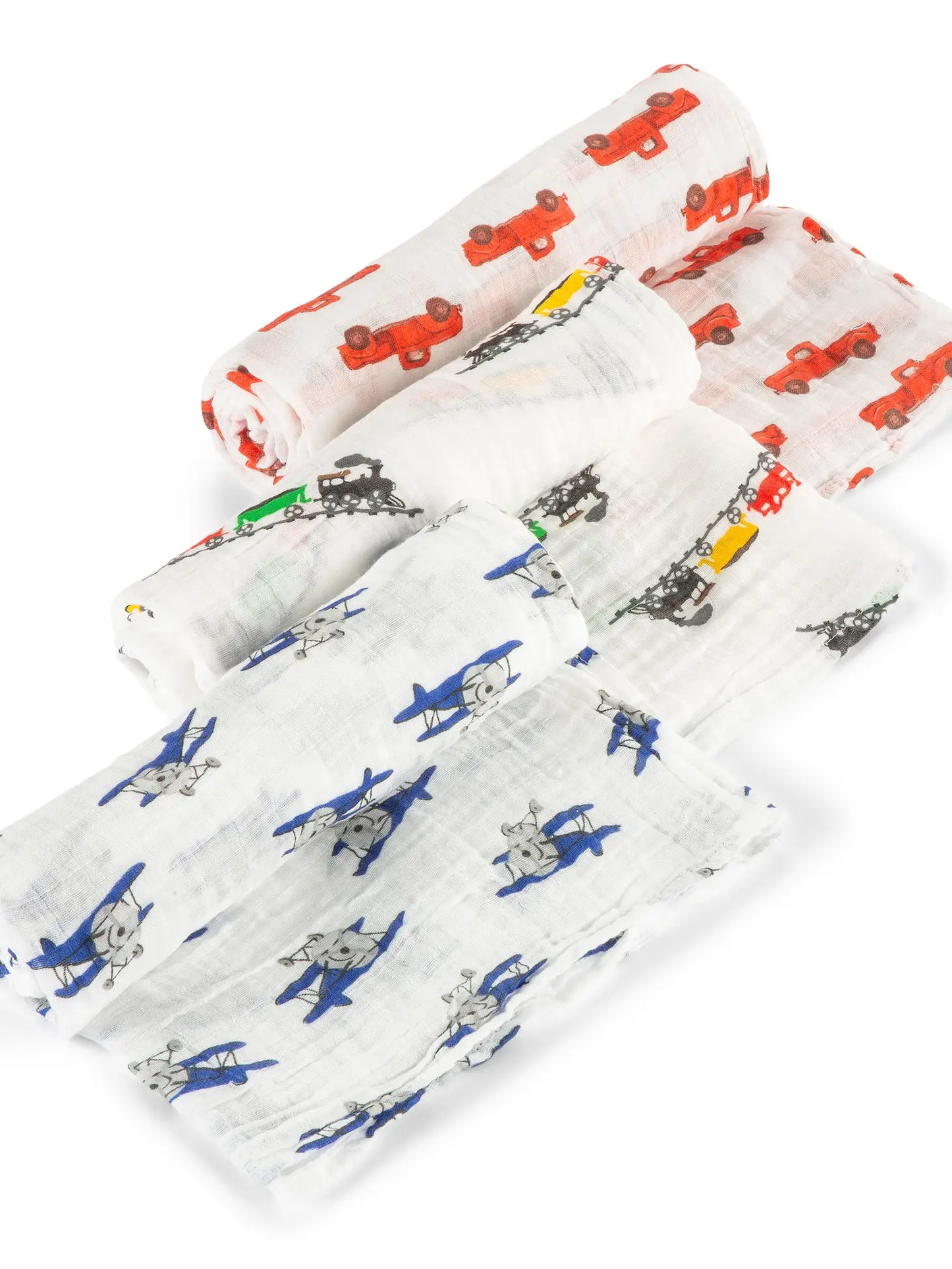 Planes, Trains, and Trucks, OH MY Swaddle Set